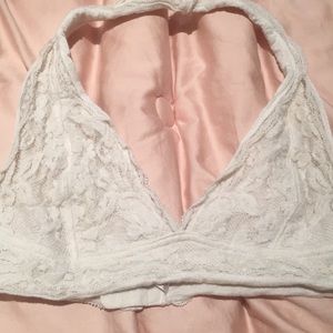 White pins and needles urban outfitters bralette